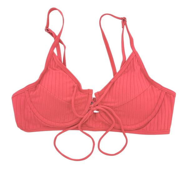 Sand & Bliss Swimwear Bikini Top & Bottom Size Medium Vermillion Orange - Picture 7 of 12